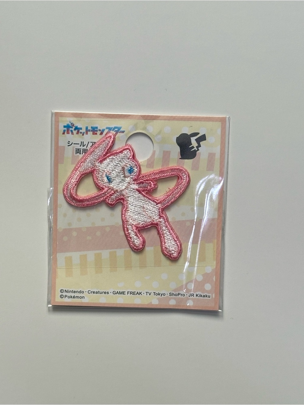 Pokémon Mew Embroidered Iron-On/Sew-On Patch Anime Theme Japan Exclusive